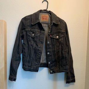 Levi’s Black Denim Crop Jacket